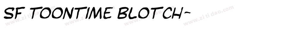 SF Toontime Blotch字体转换